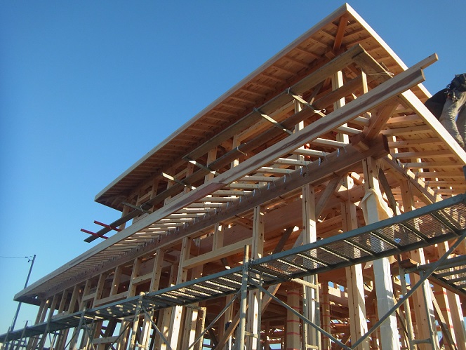 木造住宅を建てる建方　山本産業